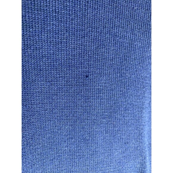 Izod Men's Pullover Sweater Size Large Navy Blue Long Sleeve Crew Neck Blue - Picture 4 of 5